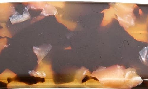 France Luxe Rectangular Barrette In Brown
