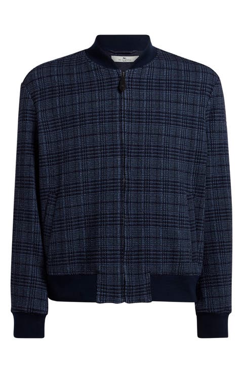 Classic Plaid Bomber Jacket