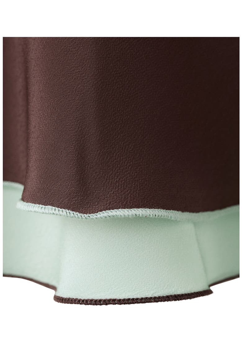 Fluid Midi Skirt, Alternate, color, BROWN