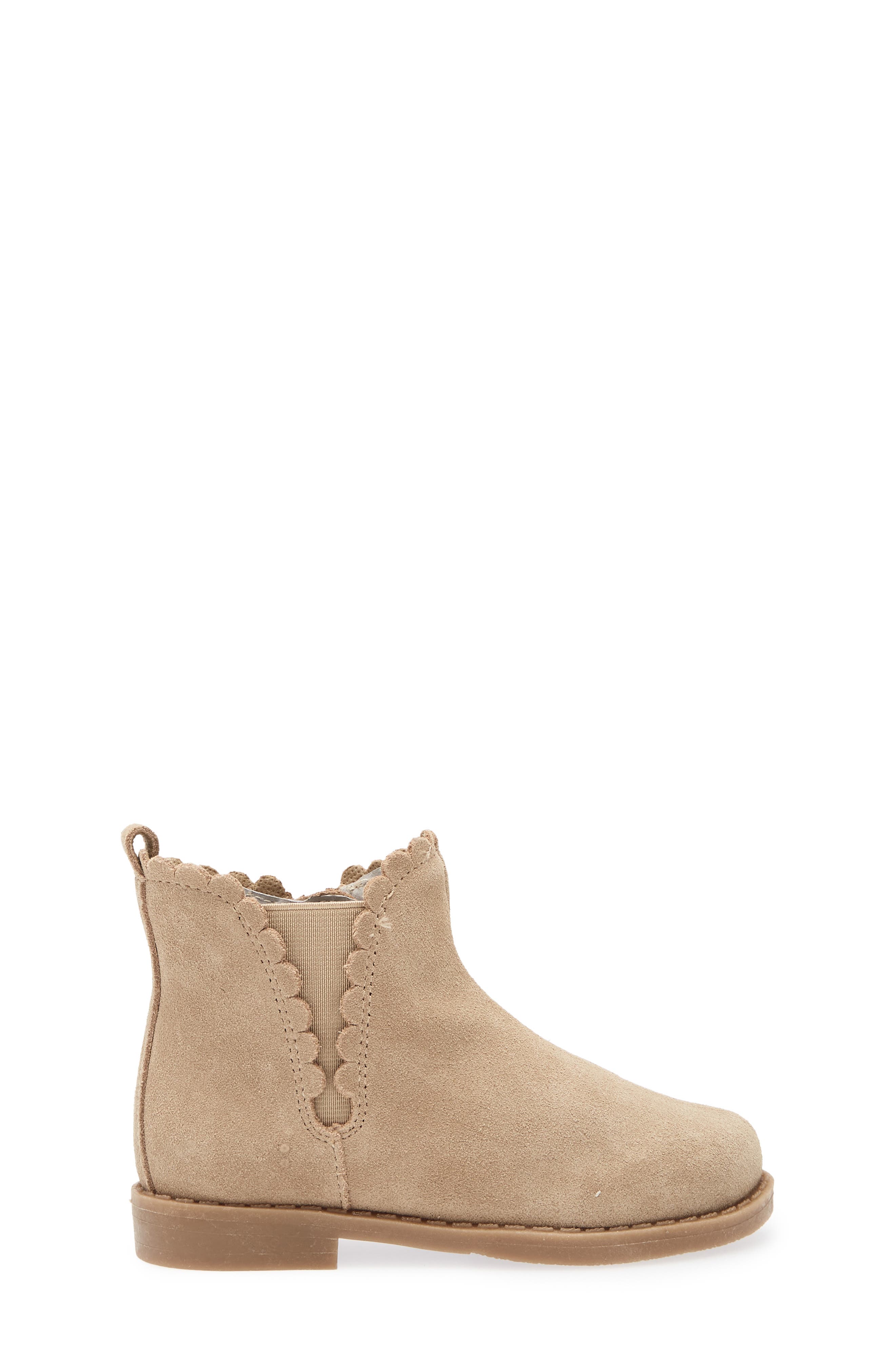 Kids' Nicola Scalloped Bootie, Alternate, color, SAND