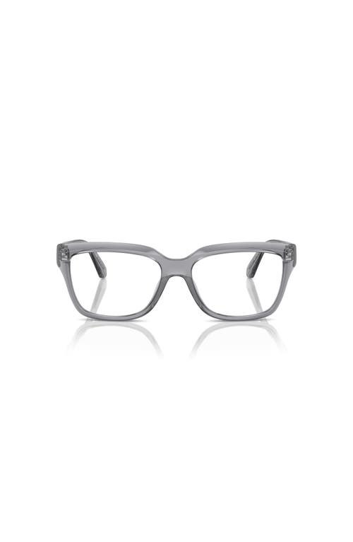 Michael Kors 54mm Rectangle Optical Glasses In Gray