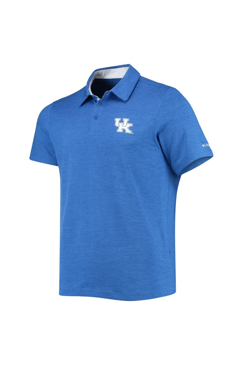 Men's Columbia Royal Kentucky Wildcats Tech Trail Omni-Shade Polo, Alternate, color, Royal