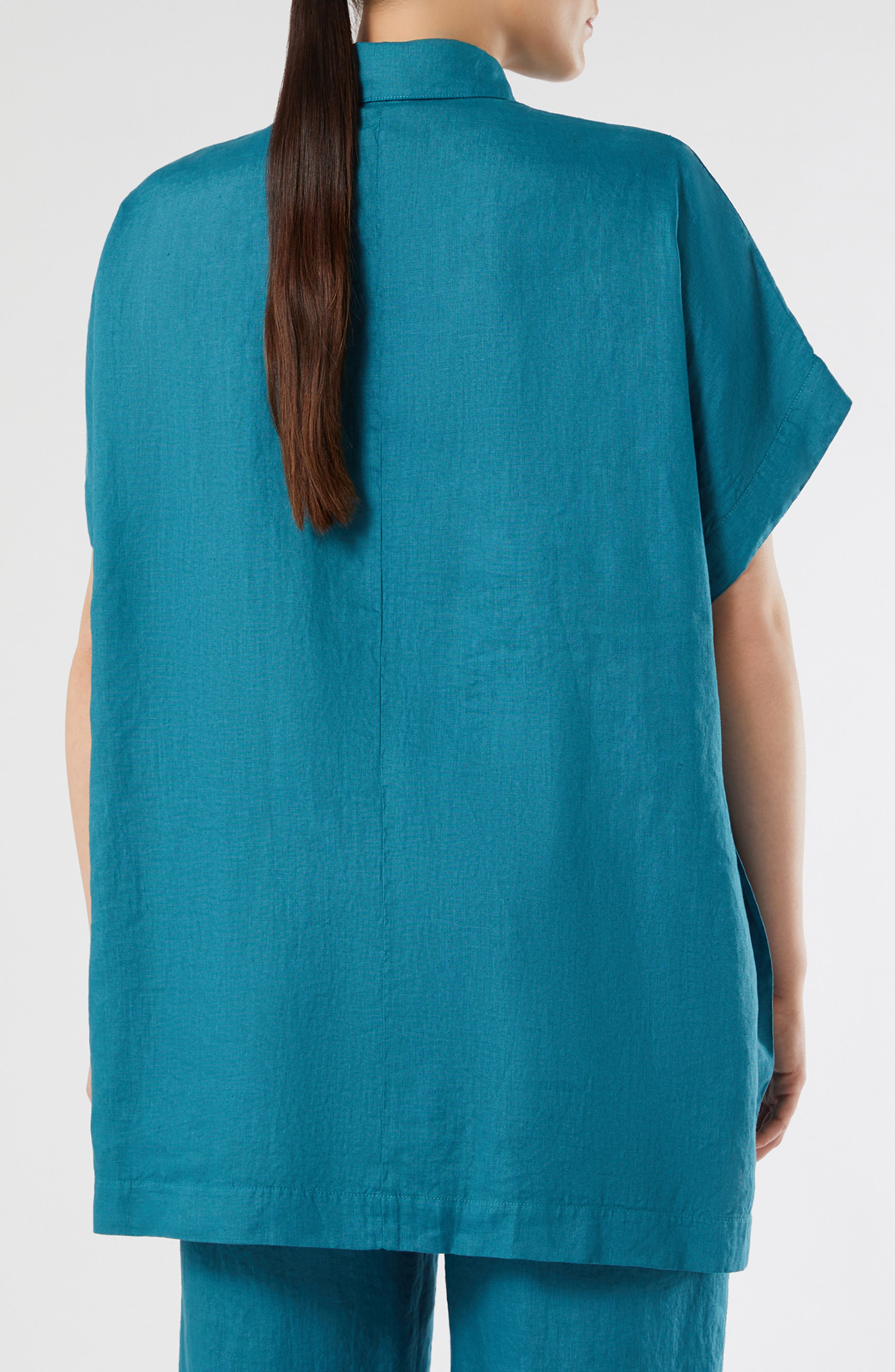 Voyage Collection Linen Canvas Button-Up Tunic - image 2