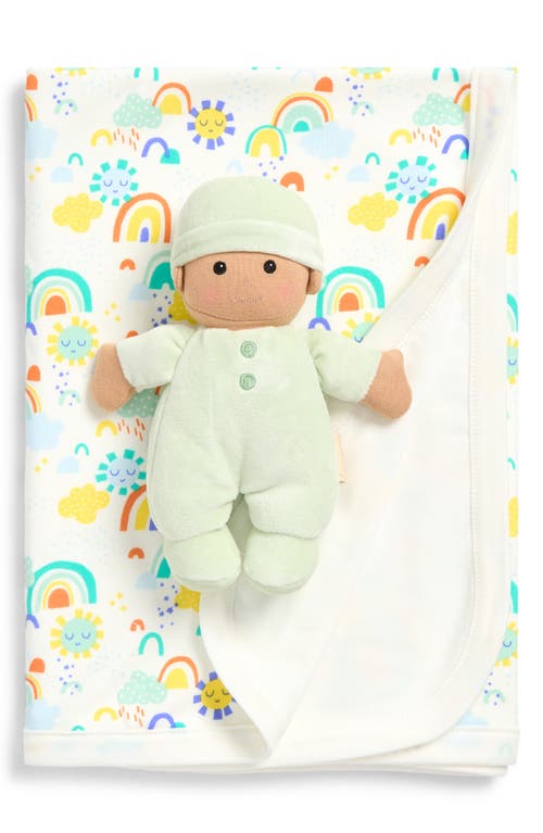 APPLE PARK Organic Cotton Blanket & Baby Doll Set in Sunshine  product