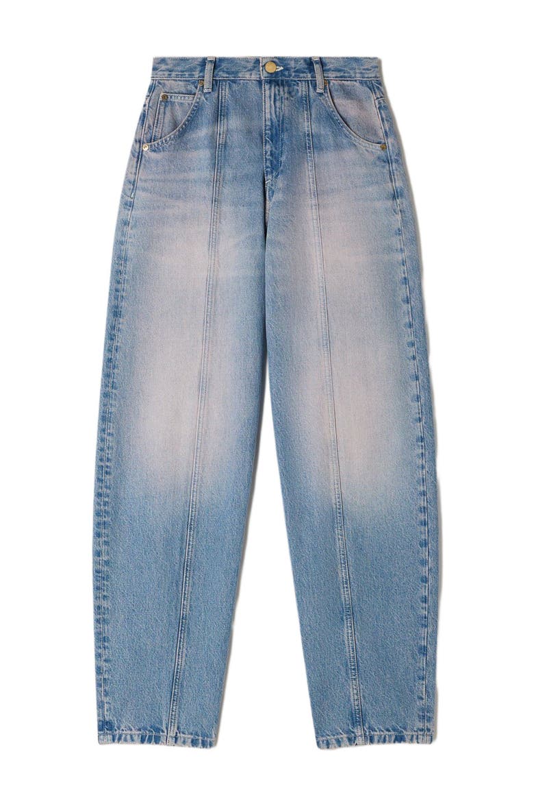 Faded barrel jeans, Alternate, color, Blue jean
