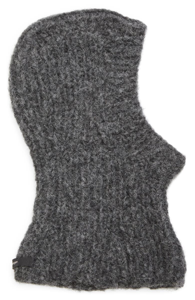 Meruert Tolegen Hand Knit Balaclava, Main, color, Grey