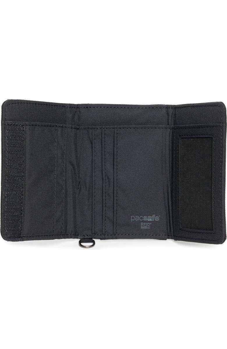 PACSAFE , RFIDsafe Trifold Wallet , Black, Alternate, color, Black