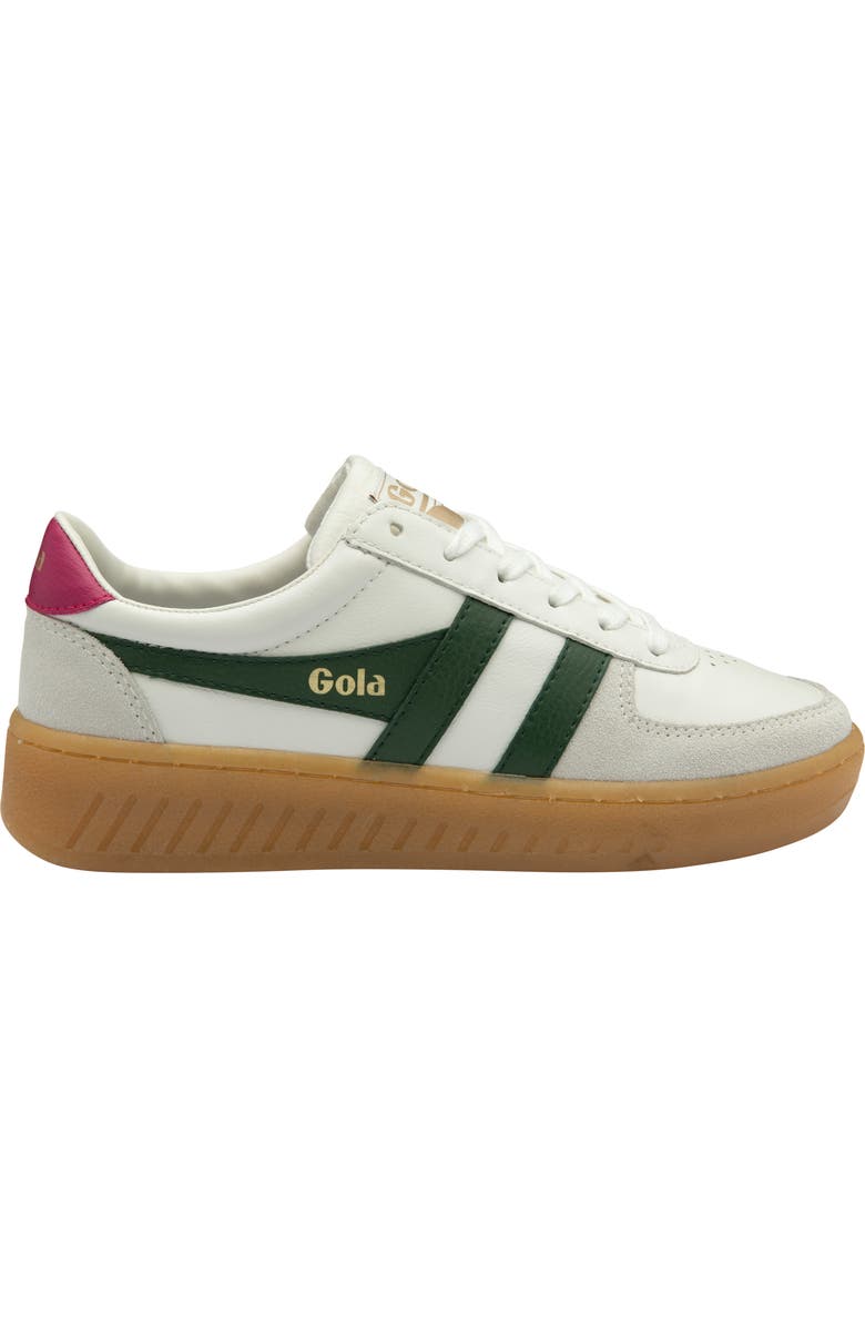 Gola Grandslam Elite Sneaker, Alternate, color, White/ Evergreen/ Fuchsia/ Gum