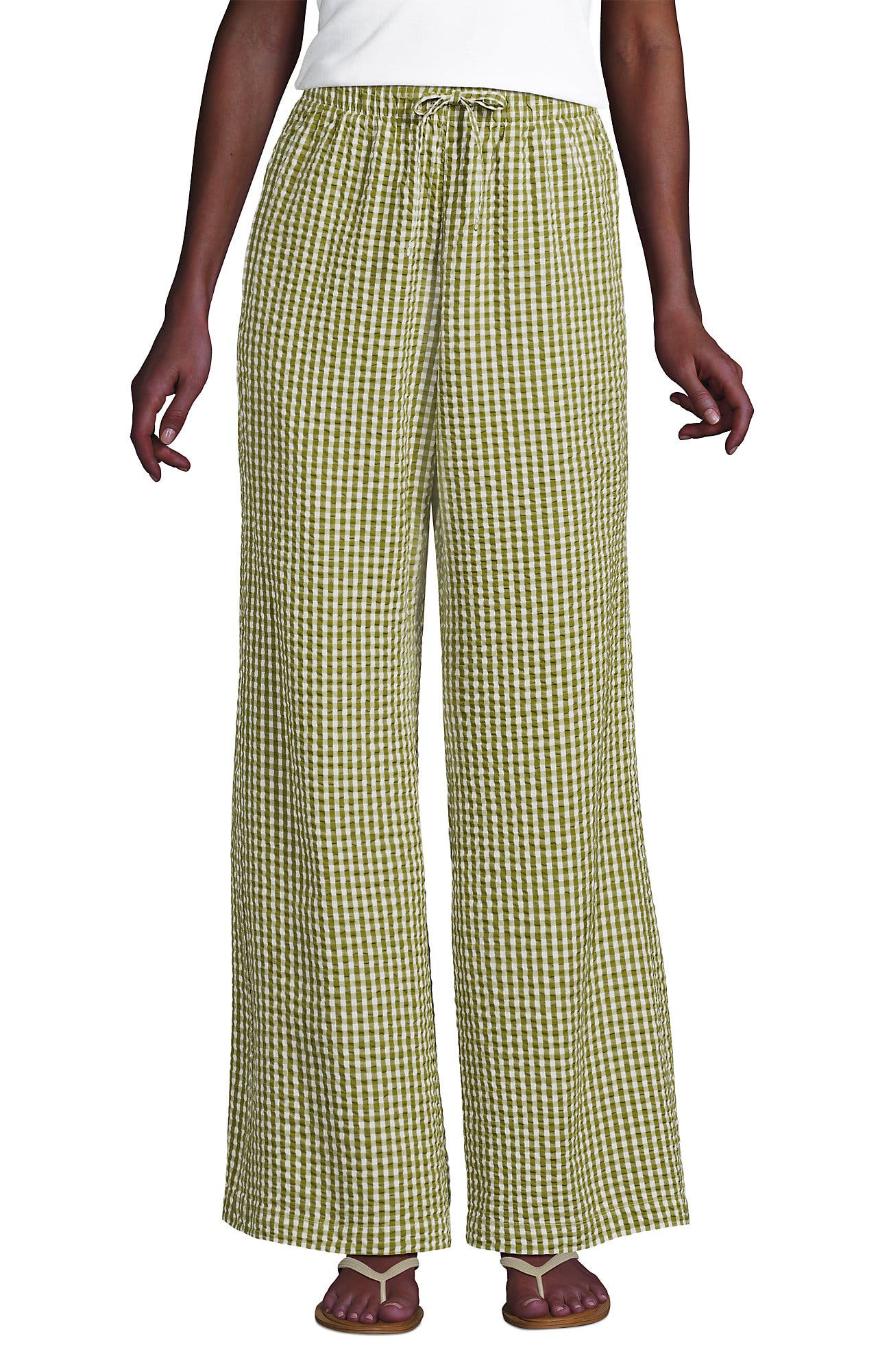 Vintage Lime Green Gingham