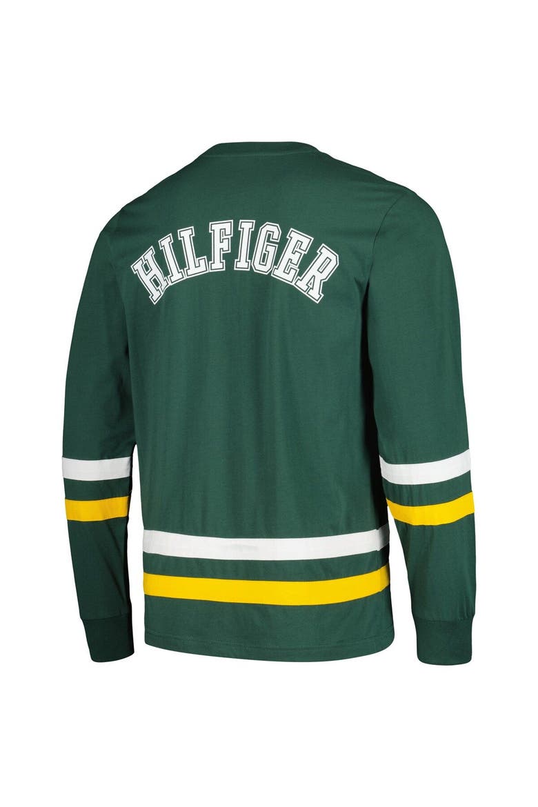 Men's Tommy Hilfiger Green/Gold Green Bay Packers Nolan Long Sleeve T-Shirt, Alternate, color, Green
