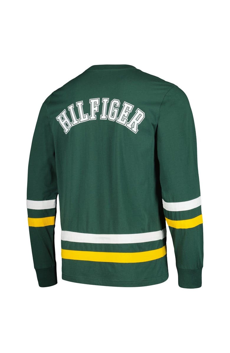 Tommy Hilfiger Men's Tommy Hilfiger Green/Gold Green Bay Packers Nolan Long Sleeve T-Shirt, Alternate, color, Green