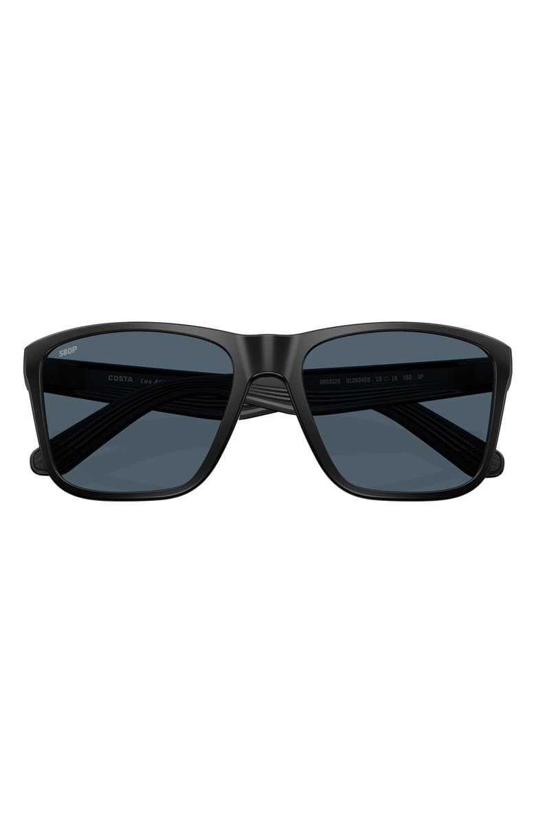 Costa Del Mar Los Alijos 59mm Sunglasses, Alternate, color, Matte Black / Gray