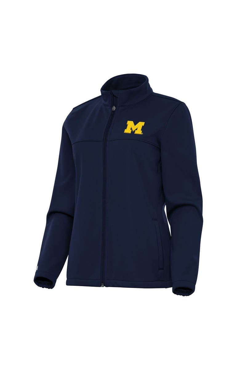 ANTIGUA Women's Antigua Navy Michigan Wolverines Links 2 Full-Zip Golf Jacket, Alternate, color, 