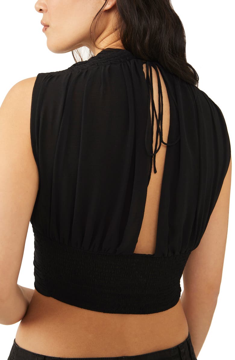 Free People Aria Plunge Neck Crop Top, Alternate, color, 