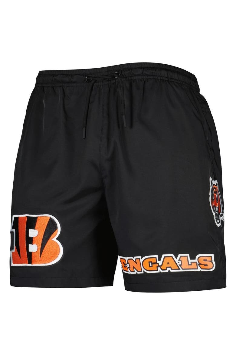 Men's Pro Standard Black Cincinnati Bengals Woven Shorts, Alternate, color, Black