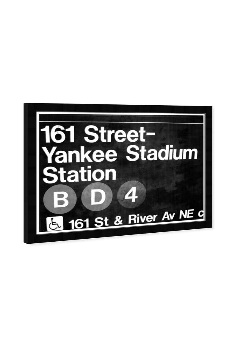 Yankee Stadium Black Wall Art, Alternate, color, BLACK
