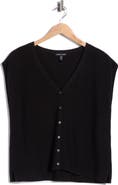 Eileen Fisher V-Neck Organic Cotton Sweater Vest