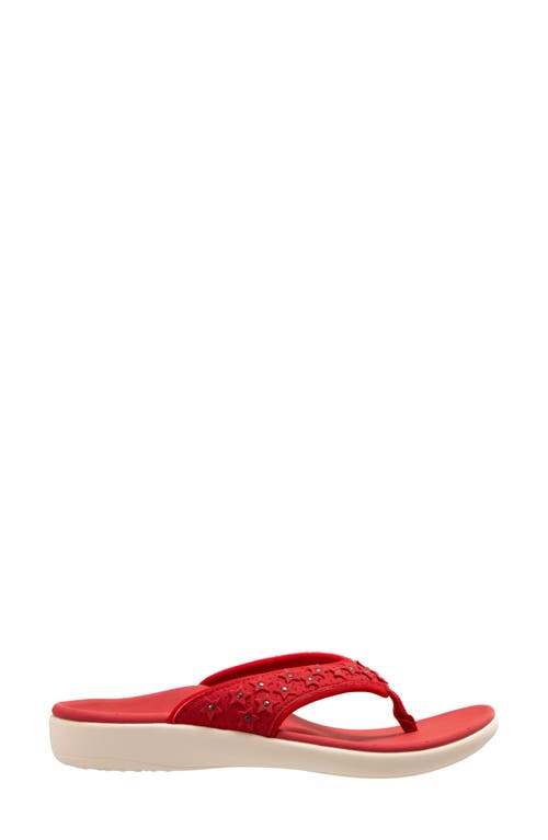 Revitalign Yumi Bvi Flip Flop In Red