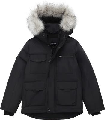 Kids' Parka Coat with Detachable Trim