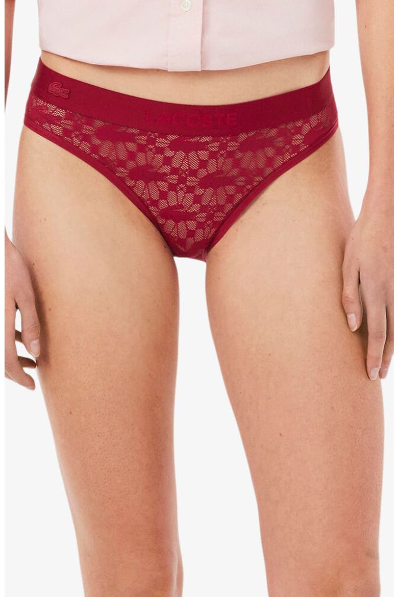 Lace Bikini Briefs, Main, color, BORDEAUX