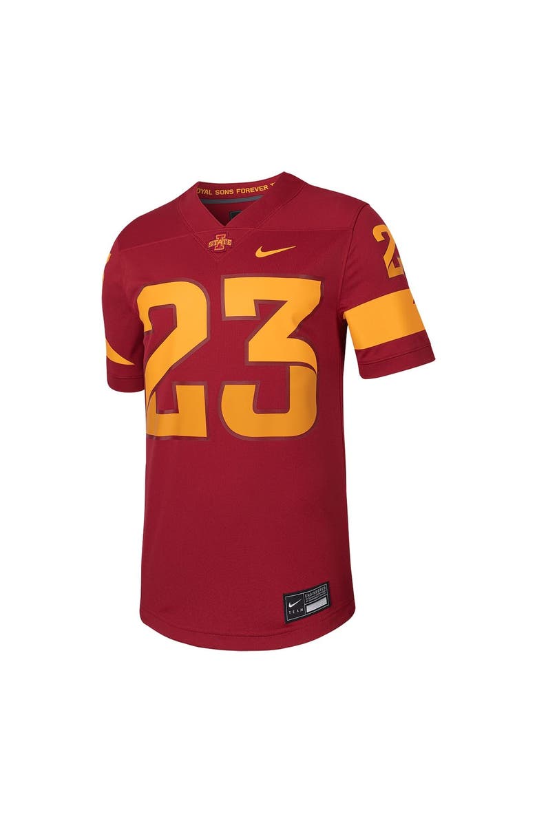 Nike Men's Nike #23 Cardinal Iowa State Cyclones Untouchable Football Replica Jersey, Alternate, color, Cardinal