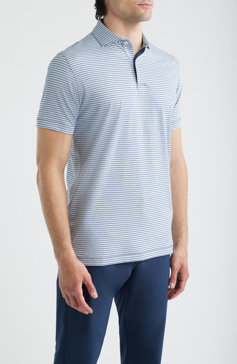 Peter Millar Alda Performance Jersey Golf Polo, Alternate, color, Navy