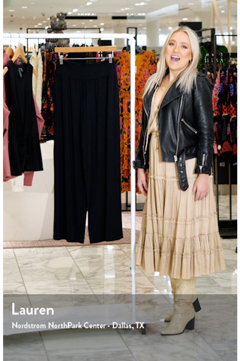 High Waist Wide Leg Stretch Modal Pants video