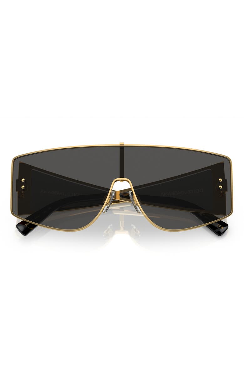 Dolce&Gabbana Shield Sunglasses, Alternate, color, Gold