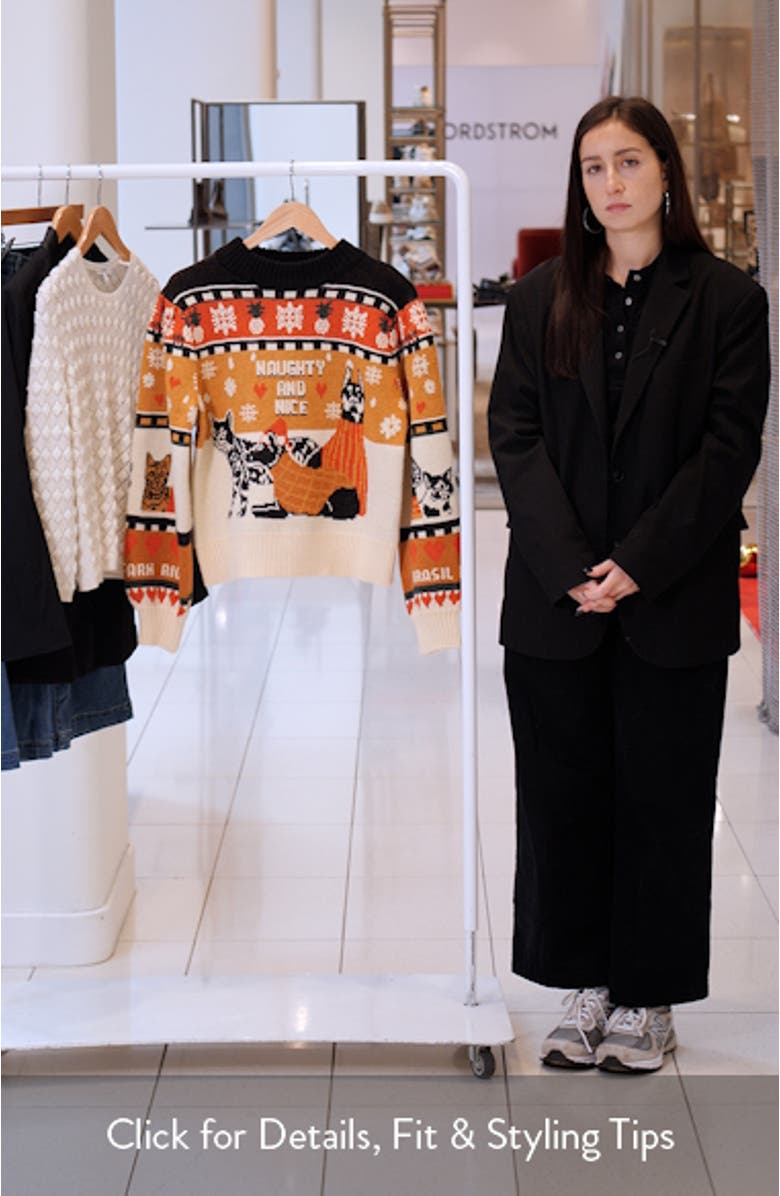 Naughty & Nice Fair Isle Sweater, sales video thumbnail
