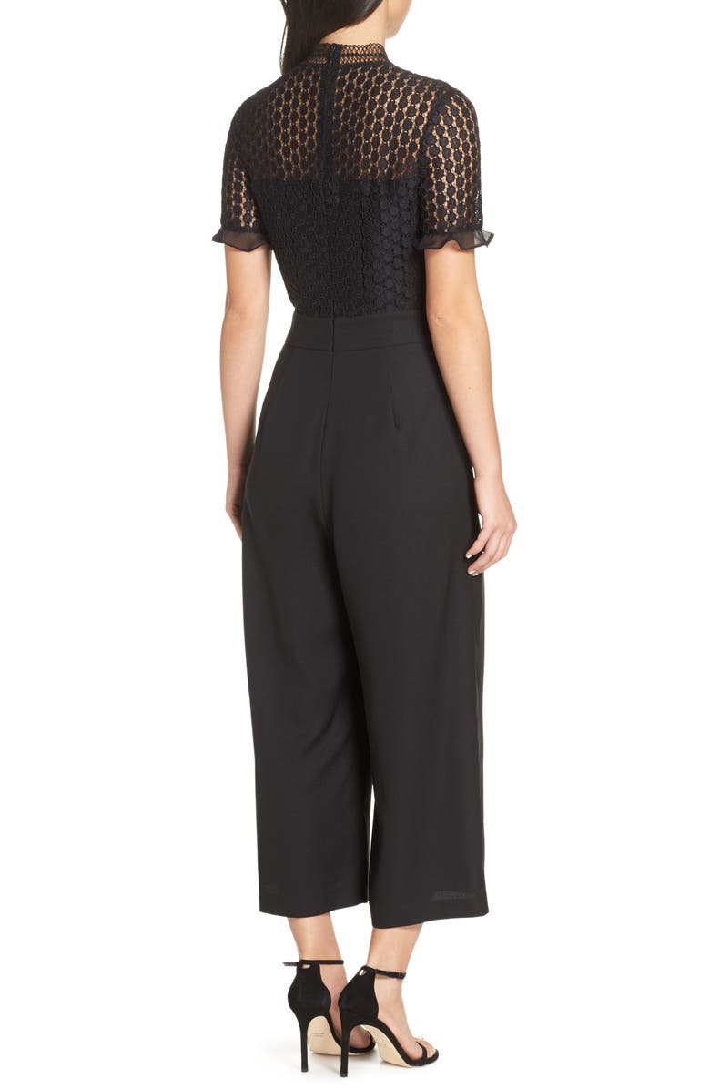 Chelsea28 Lace Cropped Jumpsuit, Alternate, color, 