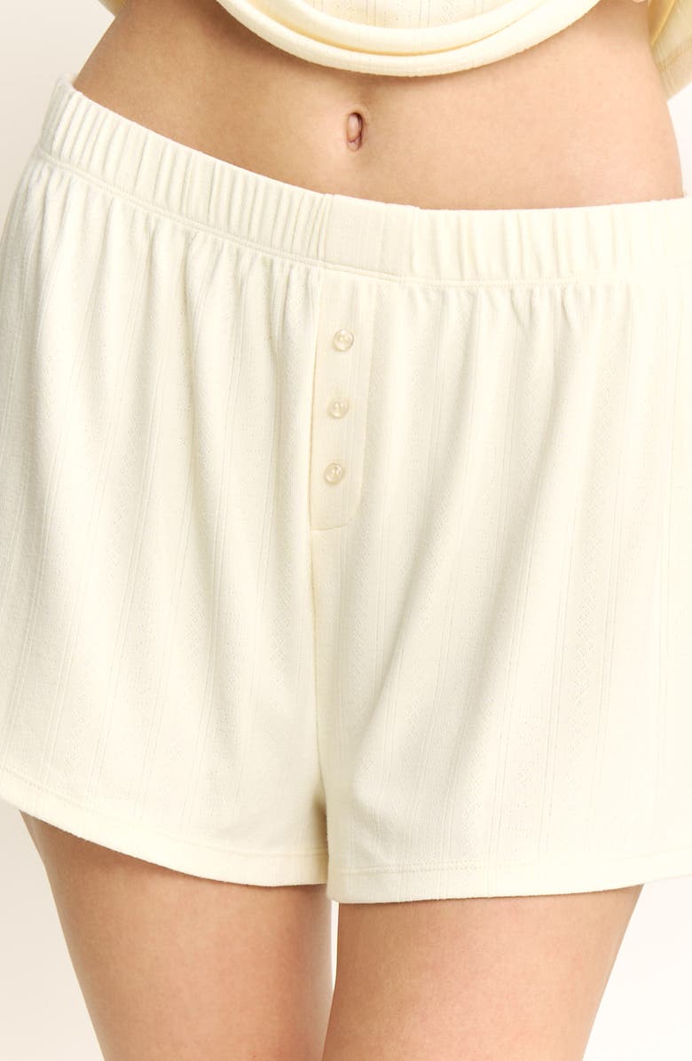 Honeydew Blissful Pointelle Short Pajamas, Alternate, color, Rays