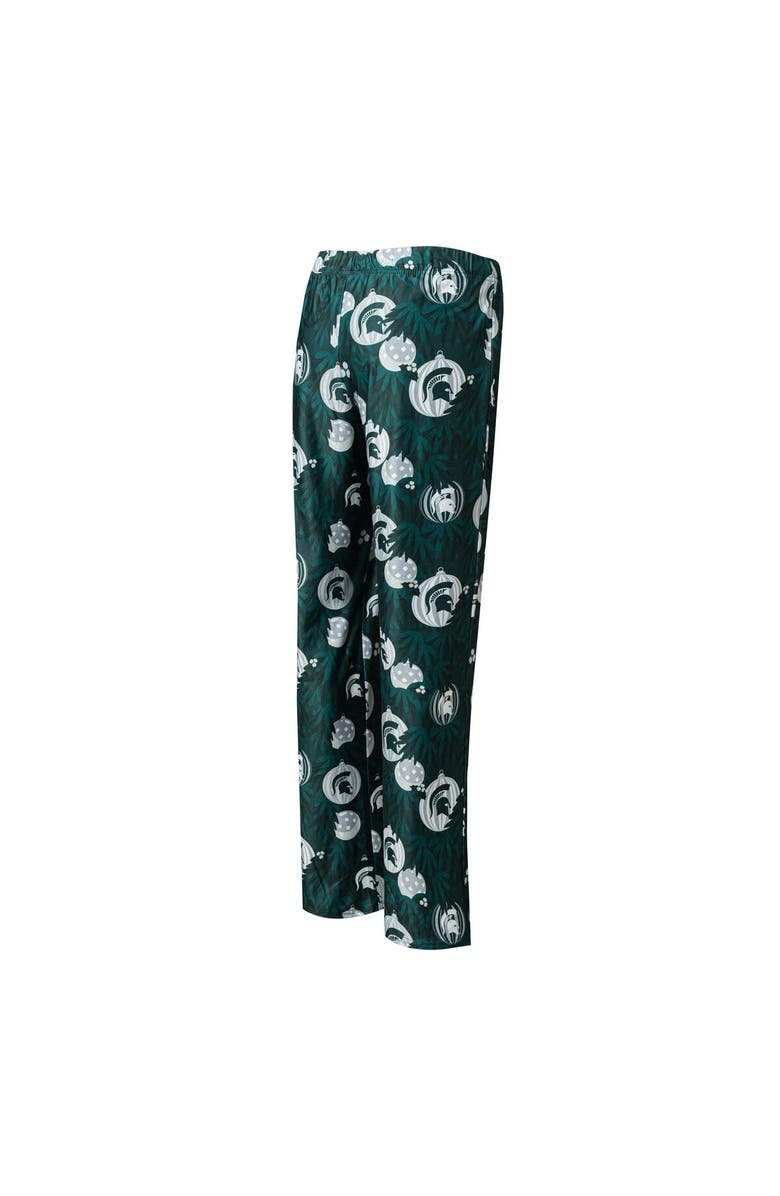 CONCEPTS SPORT Women's Concepts Sport Hunter Green Michigan State Spartans Tinsel Ugly Sweater Long Sleeve T-Shirt & Pants Sleep Set, Alternate, color, Hunter Green