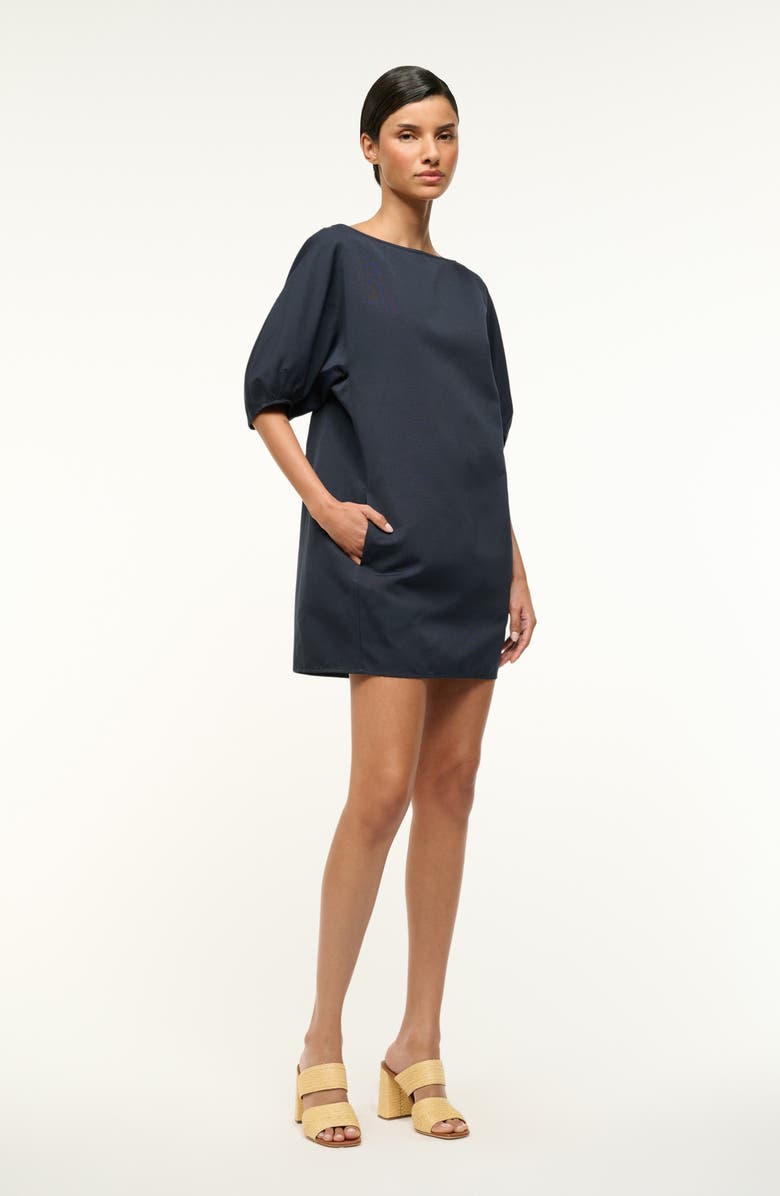 STAUD Didi Puff Sleeve Minidress, Alternate, color, 