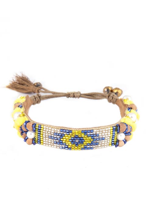 Alessia Glass Bead Bracelet