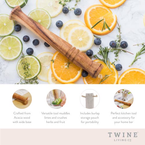 Twine Acacia Wood Muddler In Wood