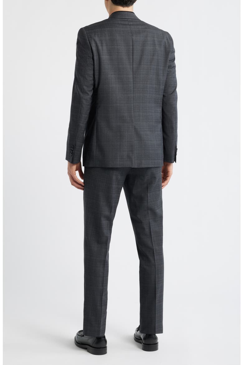 Ross Slim Fit Screen Check Suit, Alternate, color, BLACK