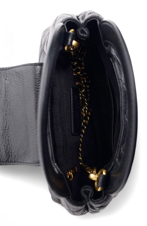 Walter Baker Phoebe Leather Mini Top Handle Bag In Black