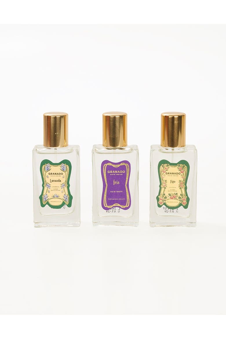 Perfumery Trio - Íris, Lavanda, Figo, Alternate, color, Clear