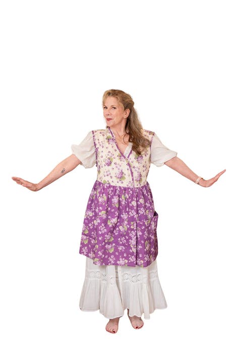 Vivid Violet Patchwork Wrap Apron