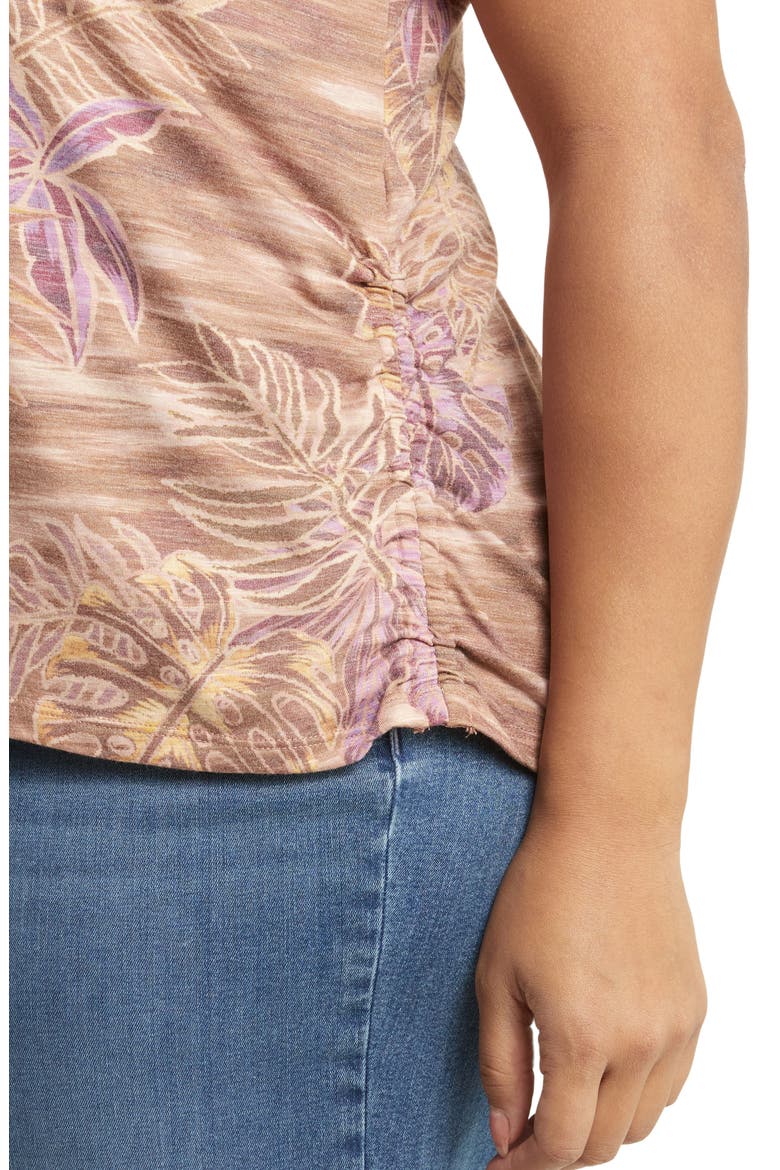 Print Cap Sleeve T-Shirt (Nordstrom Exclusive), Alternate, color, SIENNA CLAY MULTI