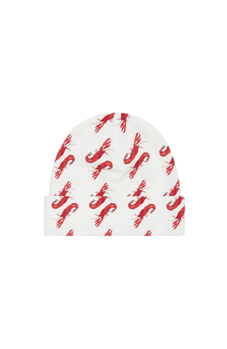 Vild House of Little Vild Lab No.8 - Rare Living Lobsters, Organic Cotton Beanie Hat, Main, color, Lobster Print