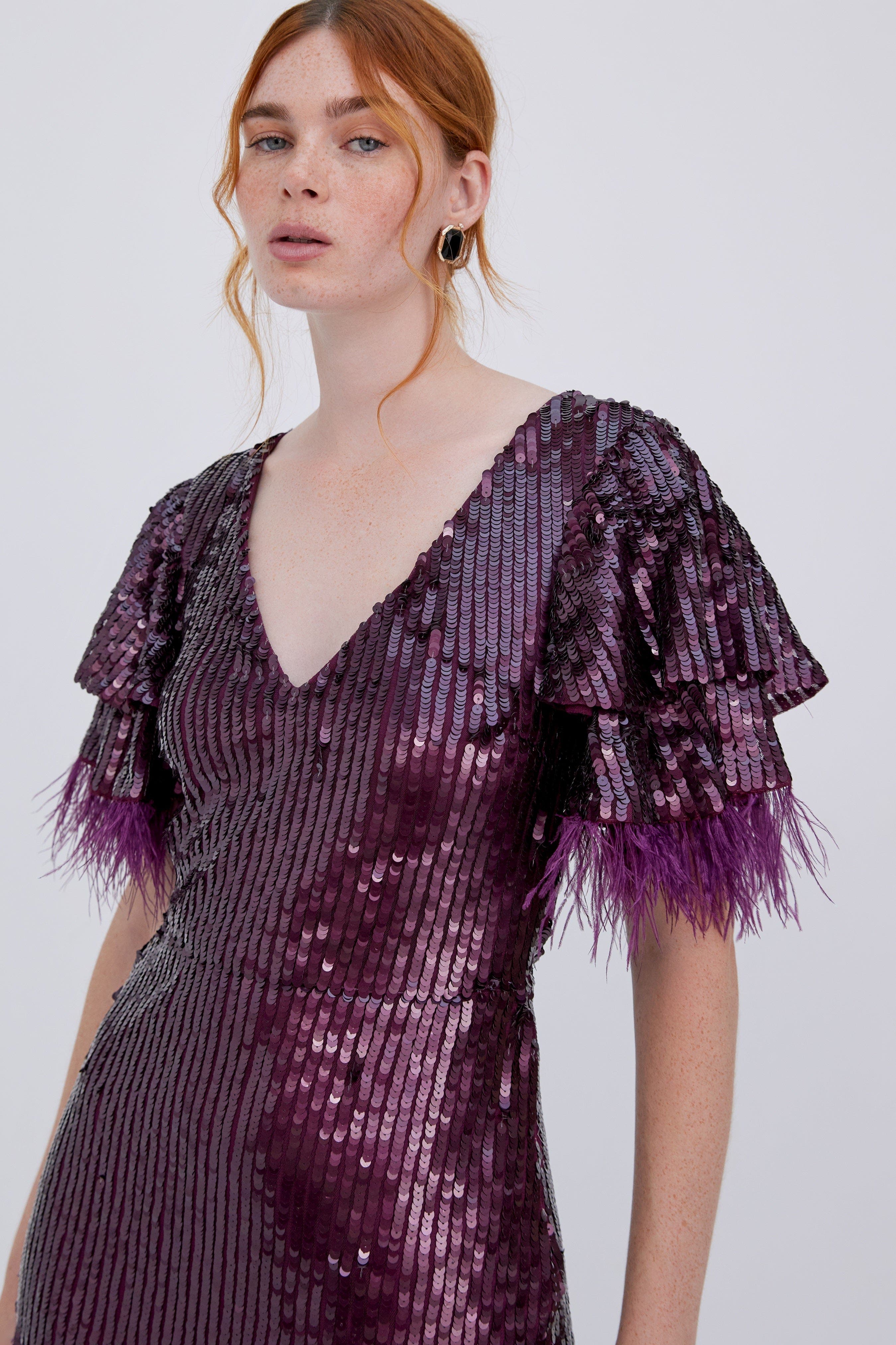 Selene Burgundy Gown - image 2