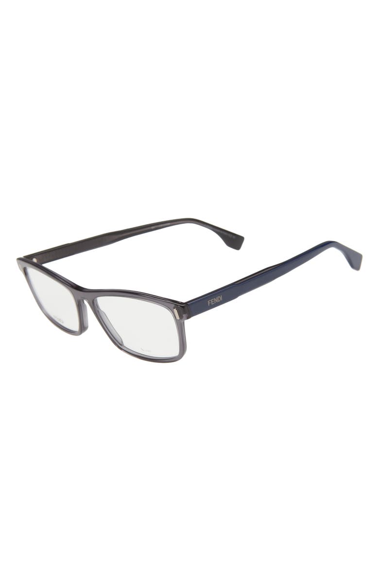Fendi 55mm Rectangle Optical Frames, Alternate, color, 