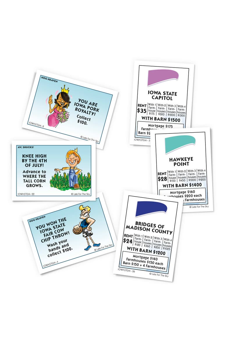 Iowa Opoly Board Game, Alternate, color, Multicolored