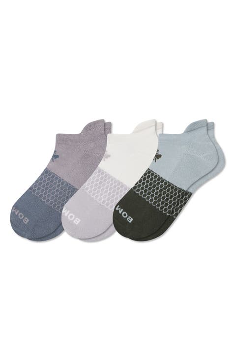 Assorted 3-Pack Colorblock Ankle Socks