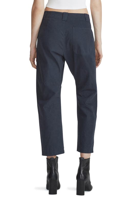 Rag & Bone Leyton Crop Cotton Work Pants In Salute