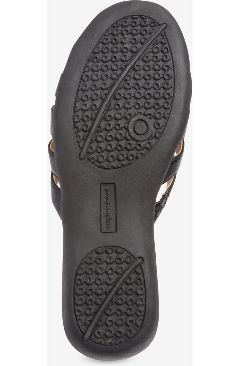 Comfortview The Abigail Slip On Sandal, Alternate, color, Black