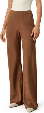 Lilysilk Women's Bias Cut Straight Leg Silk Pants