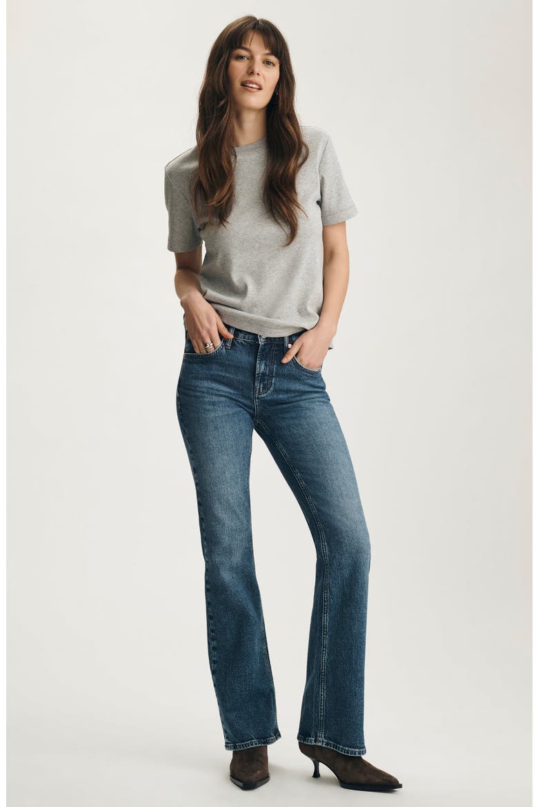 Nina Crewneck Cotton T-Shirt, Alternate, color, GREY MELANGE