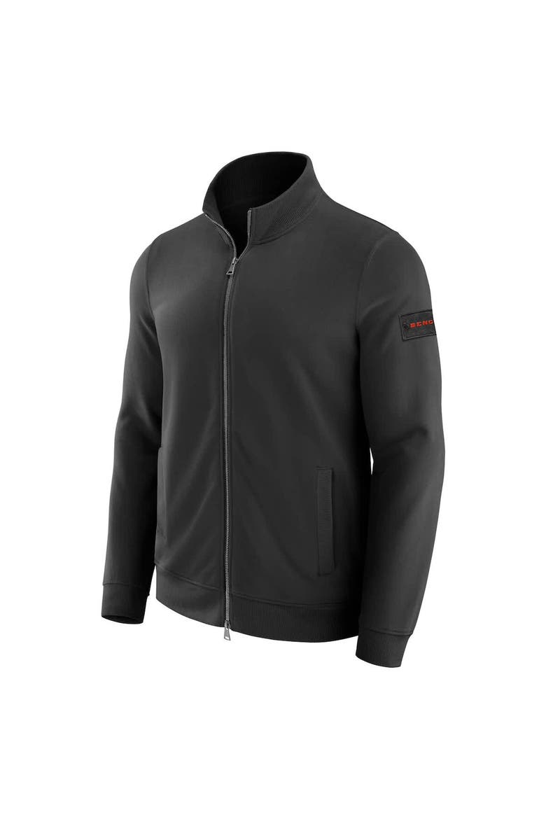 Men's J. Palmer Black Cincinnati Bengals QB1 Full-Zip Sweatshirt, Alternate, color, Black